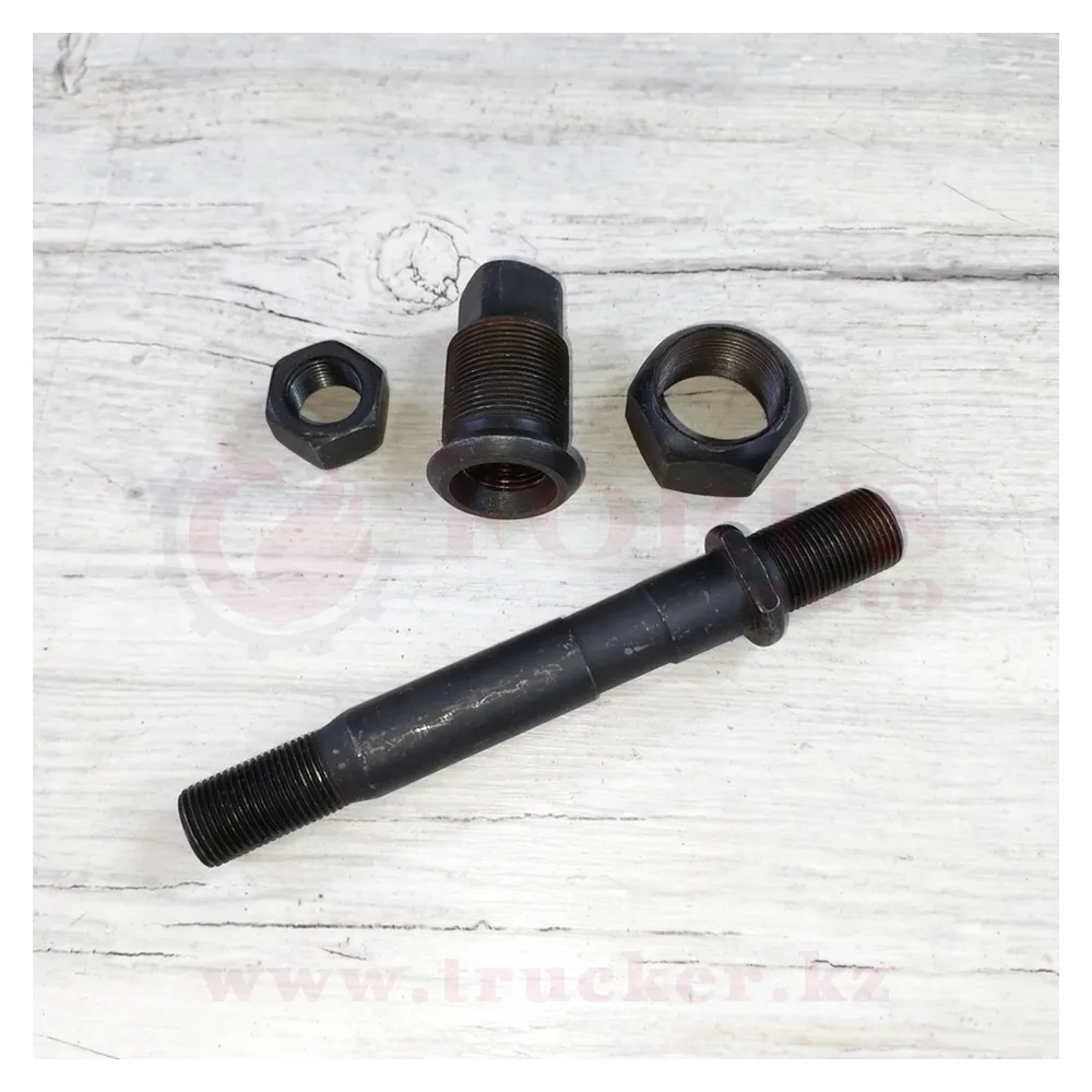 200-3104050-51 (01) Шпилька M20x1.5/18х1.5 L=165мм колеса КРАЗ заднего с гайкой и футоркой — изображение 1