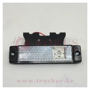 Фонарь габаритный с кронштейном 130*30 мм 4 LED Schmitz (белый) (L0133 W)