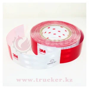 Лента светоотражающая 3M красно-белая прямоугольная (3M_StickyREDWHITE)