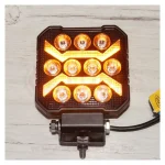 Фара дальнего света 10LED с ДХО квадратная 10-36V — изображение 5