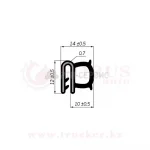 Уплотнитель пазовый на металлическую кромку 14x12mm — изображение 4