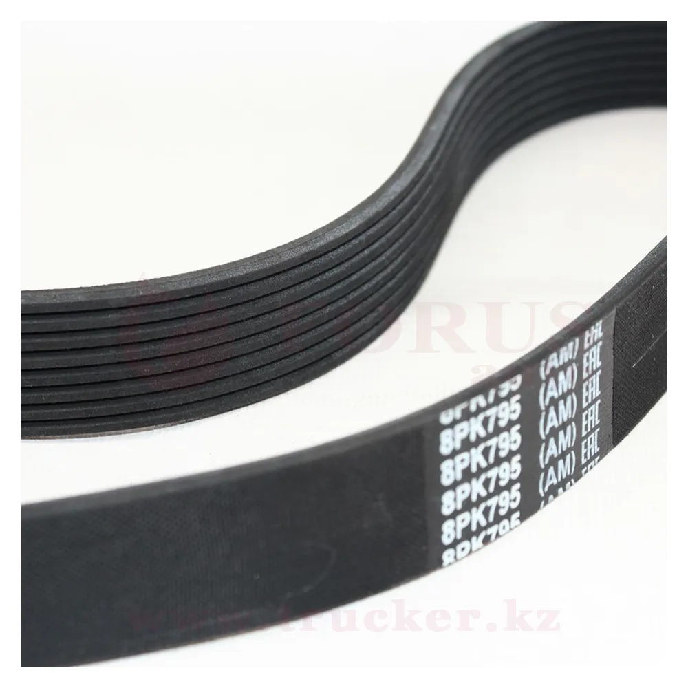 8pk-795 (01) Ремень поликлиновый 8PK795 генератора Weichai WP10 612600090600 — изображение 1