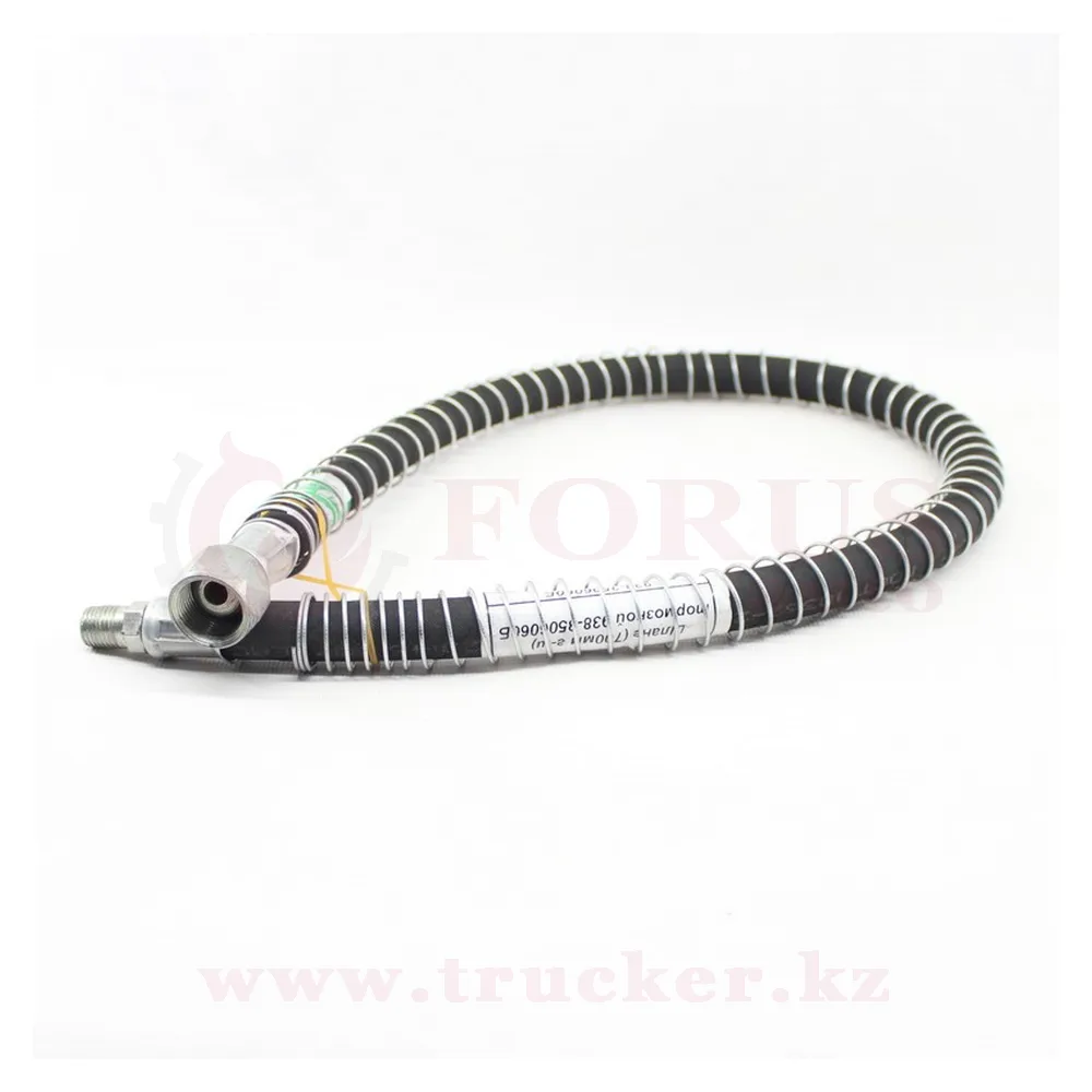 938-3506060-b (01) Шланг тормозной L=700 мм., гайка-штуцер МАЗ к тормозным камерам — изображение 1