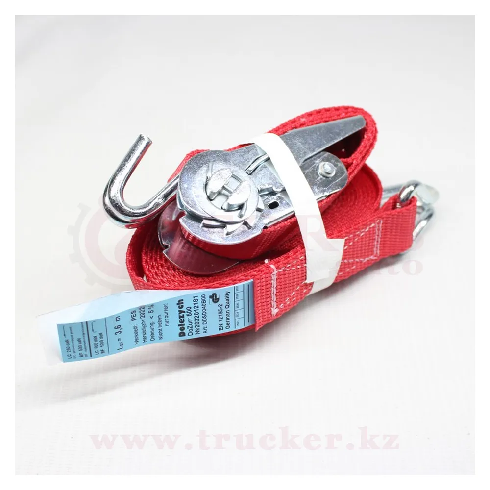 ddsd040b00 (01) Стяжной ремень DoZurr 500 /25мм / 4,0м / LC250 daN / крюки проф — изображение 1