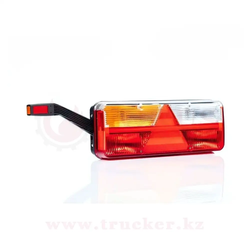 ft-500-kingpoint (01) Фонарь задний KINGPOINT ламповый c боковым LED-рожком, с проводом сзади, 12-30В, без освещ. номерного знака — изображение 1