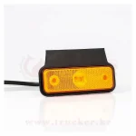Фонарь габаритный LED жёлтый с проводом 0.15м на кронштейне, 102х36мм / Schmitz‌‌‌‌‌