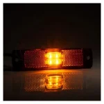 Фонарь габаритный LED желтый с проводом 0.15м‌‌‌‌‌ прямоуг 130x32 — изображение 2