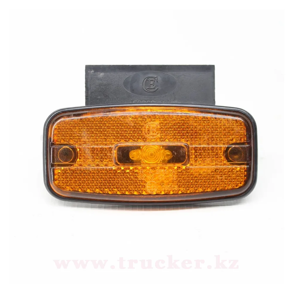 gf1-25k-led (01) Фонарь габаритный боковой ГФ1-25К LED 12/24V оранжевый с кронштейном ЕВРОСВЕТ — изображение 1