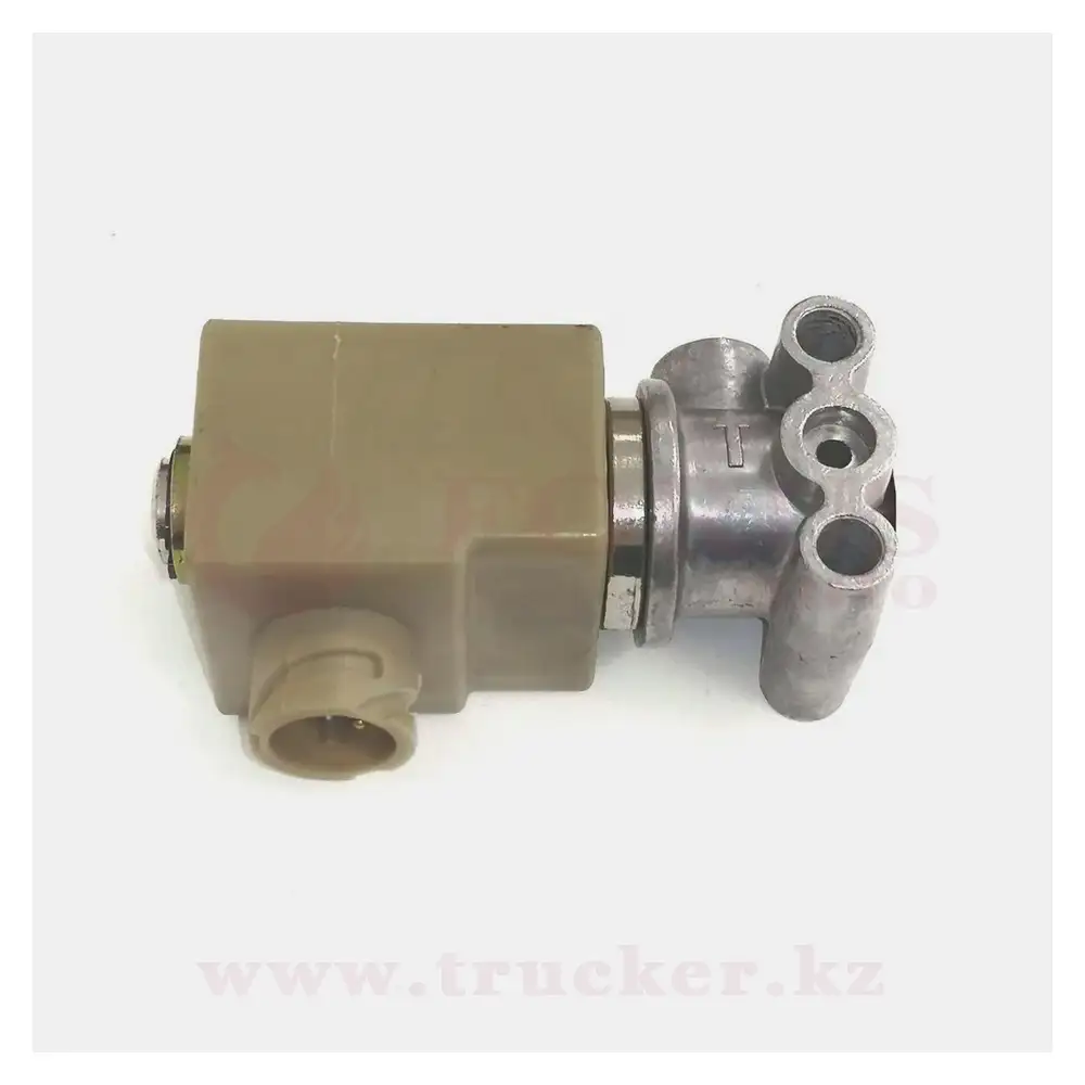 keb-421 (01) Клапан электромагнитный пневматический подъема и опускания платформы 24В МАЗ, КАМАЗ — изображение 1