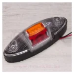 Фонарь габаритный LED боковой, освещение на 3 стороны (капля) 120x40