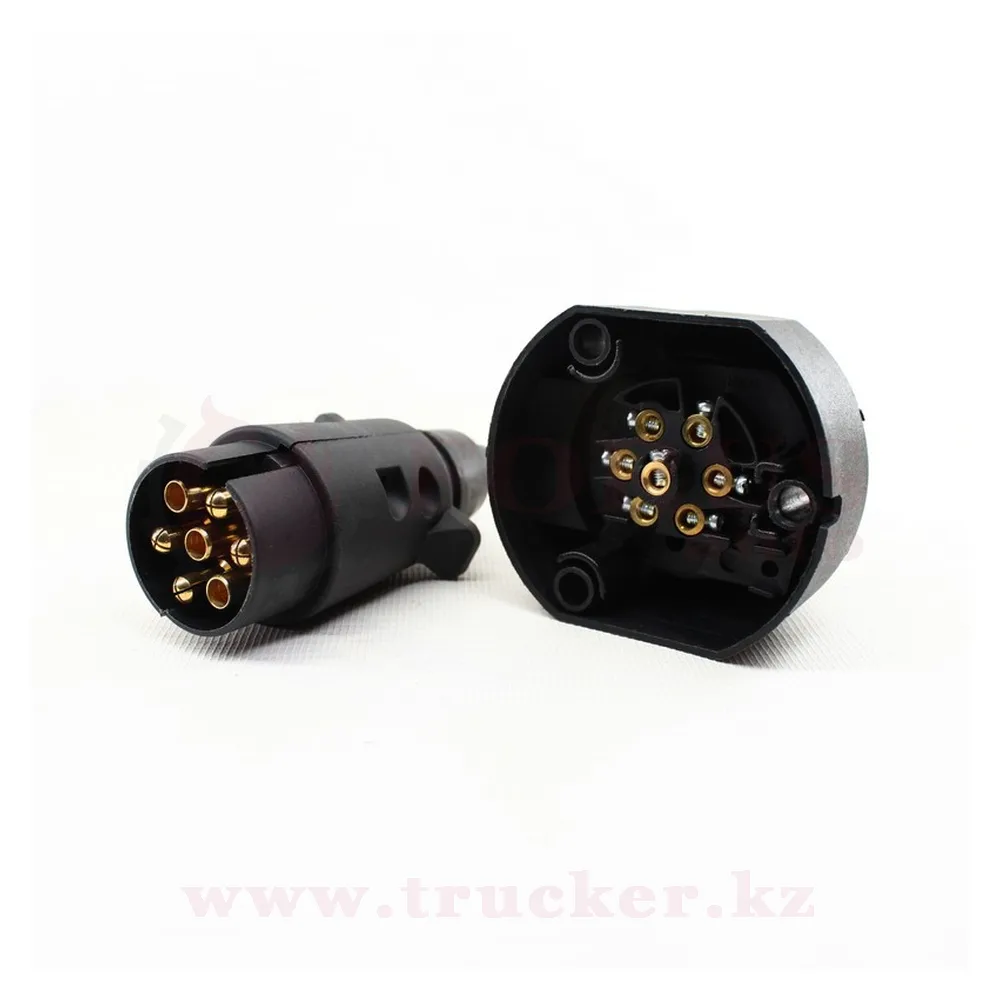 ps300-01_plastic (01) Вилка/Розетка электрическая 7-pin (комплект) для легкового прицепа — изображение 1