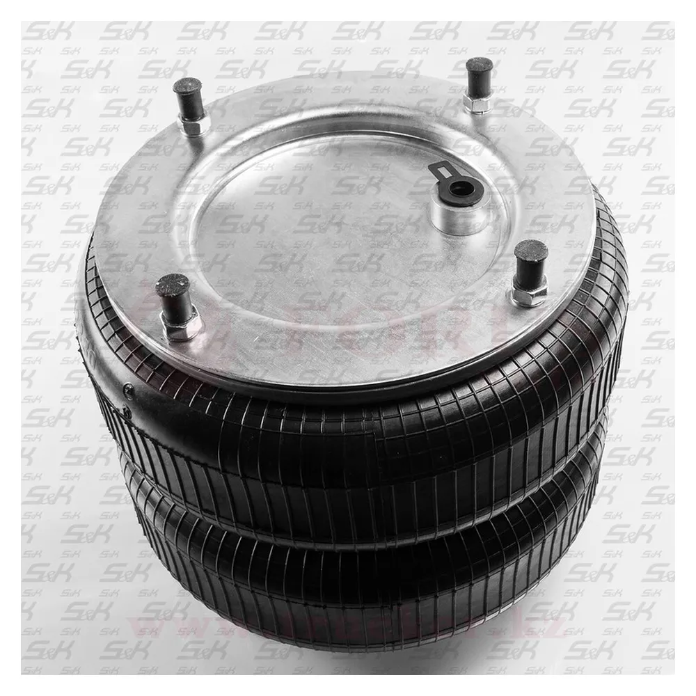 SK-13330-01PL (01) Пневмоподушка 2B-350, (Верх: 1xM16, 4xM10 / Низ: 4xM16) двухслойная LOHR, Premium Line — изображение 1