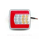 Фонарь задний UNIVERSAL ФЗУ-1 LED 12в NEON, размер 100х95мм