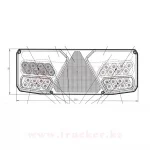 Фонарь многофункциональный задний W137d 12-24V LED с кабелем сзади (1035/1038) — изображение 6