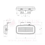 Габаритный огонь W199 12V/24V LED кабель ADR сзади (1402/1403/1404) — изображение 6