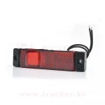 Габаритный огонь W45N 12V/24V неон LED с кронштейном (1229/1230/1231) — изображение 4