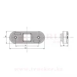 Габаритный огонь W47N 12V/24V неон LED с кронштейном (2160Z/2161Z) — изображение 4